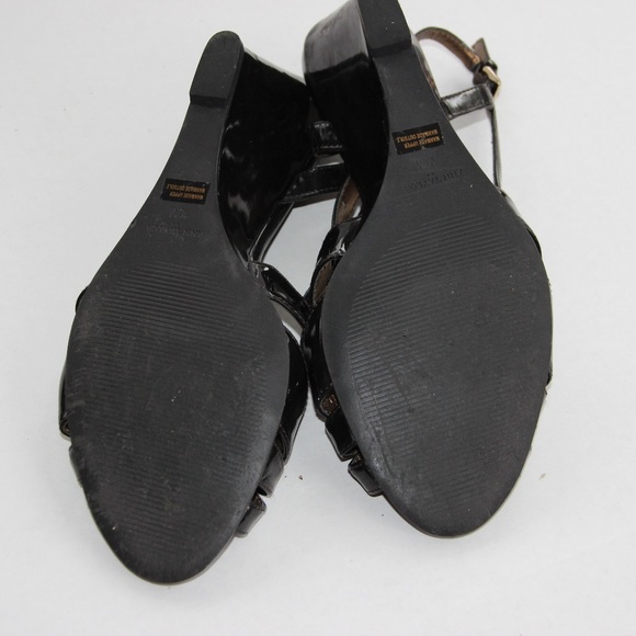 Ann Taylor Factory Brown Patent Slingback Wedge - Picture 4 of 4